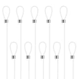 hang-it Perlonseil mit Schlaufe für Bilderschienen Galerieschienen - Ø 2mm - Länge 1,50m - Set 10 Stück