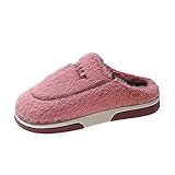 Filzpantoffeln Damen Herren mit Filzsohle Gummisohle 39 Beige Plüsch Hausschuhe Fleece Slipper Pantoffeln Flip Flop Schlappen Gästehausschuhe Pantoletten Schuhe Winterschuhe Pantoffel F