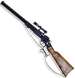 KarnevalsTeufel Arizona Gewehr, 8 Schuss, ca. 60cm, Spielzeuggewehr, Western, Gewehr, Flinte, Cowboy, Zielfernrohr, Zielscheibe, Cowboygewehr, Cowboyzubehör, Wilder Westen, Wild wild West,