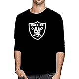 T-Shirt Herren Regular Fit Rundhals Trend Mode Jugend Kompass Druck Männer Base Shirt Frühling Herbst Langarm Britischer Stil Lose Täglich All-Match Herren Freizeithemden V-T21 XL