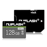 Micro-SD-Karte, 128 GB, TF-Karte, Speicherkarte 128 GB, mit Adapter für Handy, Dashcame, Überwachung, Kamera, Fahrtenschreiber, Tablet, Computer, D