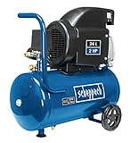Scheppach Kompressor HC26 Druckluftkompressor | 220 l/min Ansaugleistung | 24 Liter Kessel | 1500 W Leistung | 8 bar Arbeitsdruck | ölgeschmiert und langliebig | inkl. Griff und Fahrvorrichtung