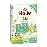 Holle Bio Babybrei 3-Korn aus Reis, Mais und Hirse, 250 g