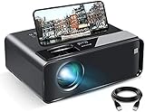 Elephas WiFi Beamer 7500 Lux Tragbarer 1080P Full HD Mini Beamer Kompatibel mit TV-Stick iPhone Android Smartp