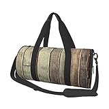 UIHITYCO Boston Terrier Hundetasche Reisetasche Leicht Faltbar Wasserdicht Weekender Bag mit Schultergurt Sport Gym Bag für Damen & Herren, Blaues und graues Landleben-Design, Einheitsgröße,