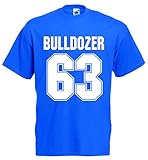 world-of-shirt Herren T-Shirt Bulldozer 63 Buddy Movie Filmroyal-XXXL