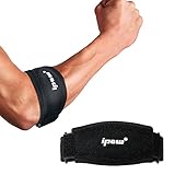 ipow 2 Pack Ellenbogenbandagen mit Kompressionskissen für Unterstützung, weich und atmungsaktiv, Tennisarm Golferarm Manschette Bandage Unisex einstellbar für Damen und H