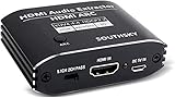 SOUTHSKY 4K/60HZ HDMI auf HDMI Audio Extractor, ARC Adapter, Splitter Toslink Optical SPDIF 3.5 mm Stereo, unterstützt CEC, HDCP2.2, HDR für PS5, PS4, Xbox, Switch, Chromecast, Blu-ray DVD-Play