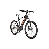 FISCHER E-Mountainbike MONTIS 4.0i, E-Bike MTB, schiefergrau matt, 27,5 Zoll, RH 48 cm, Mittelmotor 50 Nm, 48 V/504 Wh Akku im R