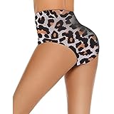 Damen-Badeshorts, Größe 50, Boardshorts für Damen, kurzer Schwimmanzug, bedruckt, Größe 46, Fahrradshorts, Geschenke für, braun, L