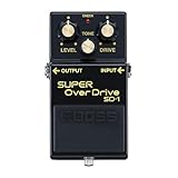 BOSS SD-1-4A – 40 Jahre limitierte Jubiläums-Edition in umgekehrter Farbvariation – SUPER OverDrive Effektpedal für Gitarre und Bass – Sanfter bis moderater Overdrive mit Röhrencharakteristik