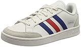 adidas Herren Grand Court SE Sneaker, Cloud White/Team Royal Blue/Vivid Red, 43 1/3 EU