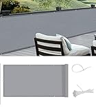 COOL AREA Balkon Sichtschutz Balkonumspannungen PES Wasserdicht wetterfester mit Kabelbinder,90x600cm, G