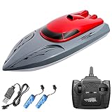 Goolsky Ferngesteuertes Boot 806 2.4G RC Boot Fernbedienungsboot 20KM / h Wasserdichtes Spielzeug Hochgeschwindigkeits RC Boot Rennboot kentersicher mit stabilem Rumpf Geschenk Kinder Erw