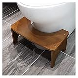 XBSXP Squatty Potty, Hocker Tool Bambus Hockende Toilettenhocker, Toilettenhocker für Bad und Toilette, Tritthocker für Kinder und Erwachsene 6,5 Zoll (Farbe : B)
