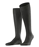 FALKE Herren Kniestrümpfe Energizing Cotton, Baumwolle, 1 Paar, Grau (Anthracite 3110), 43-44 (UK 8.5-9.5 Ι US 9.5-10.5)