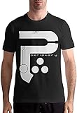 light Saber DUN Periphery Hemd Herren Classic Kurzarm Tees Shirts Tops Einfach Casual, Schwarz , 3XL