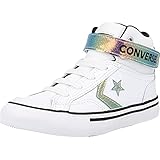 Converse Pro Blaze Iridescent Glitter Weiß/Schwarz Leder 33 EU