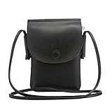 Handy Umhängetasche, Moon mood® 6.5 Zoll PU Leder Universal Handytasche zum Umhängen Geldbörse Kleine Tasche für Frauen Mädchen iPhone X XR 8 Plus 7 Plus 6 6S Galaxy S8 S8 Plus S9 Plus S7 S7 Edg