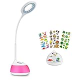 Schreibtischlampe kinder hihigou Bunte Dimmbare Schreibtischlampe LED Tischlampe 3 Helligkeitsstufen Flexibles Arm Touchfeldbedienung menit USB-Anschluss modern tischleuchte LED