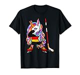 Dabbing Einhorn Deutschland Eishockey Fans Trikot Wintersport T-S