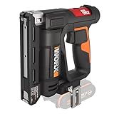 WORX WX843.9 Akku Nagler und Tacker NailForce 20V Max ohne Akku und Ladegerät, Schwarz / Orang