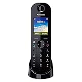 Panasonic KX-TGQ400GB DECT IP-Telefon (schnurlos, CAT-iq 2.0 kompatibel, Freisprechmodus, Anrufersperre, Eco-Plus, digitales Telefon) schw