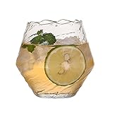 WxberG 350ml Old Fashioned Whiskygläser, Glas-Getränkebecher, Weingläser ohne Stiel - 2er S