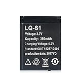 1 Stück Lq-S1 3,7 V 380 mAh Batterie, wiederaufladbare Lithium-Polymer-Smartwatch Dz09 B