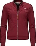 Ragwear Damen Blusonjacke Freizeitjacke Sweatjacke Kenia Intl. Wine Red Gr. S