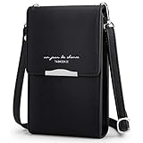 Newshows Handy Schultertasche Damen PU Leder 3,6-6,6 Inch Handytasche Crossbody Tasche Umhängetasche Geldbörse Mini mit Verstellbarem Schulterg