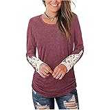 ADDZYY Langarmshirt Damen Oberteile Baseball Longshirt Casual Pullover Blusen Tuniken Shirt Sweatshirt Damen Halloween Langarmshirt Leicht Freizeit Tshirt Rundhals Fitness Lässiges Tops Ob