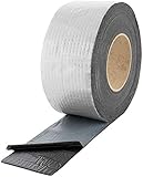 Poppstar Alu Butyl Klebeband (10 m x 75 mm x 1,5 mm) Aluminium Dichtband selbstkleb