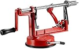 JCCC 3-in-1 Funktion Sparschäler Apfelschäler Apfelentkerner Apfelschneider Spiralschneider Apfelschälmaschine Apfel R