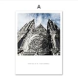 Leinwand Kunstwerk 40x60 cm Rahmenlos St. Vitus Cathedral Architektur Adler Vogel Wandkunst Gedruckte Poster und Drucke Wohnzimmer Dekoration Wandb