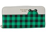 Kate Spade New York Frog Zip Around Continental Wallet Green Multi One S