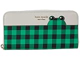 Kate Spade New York Frog Zip Around Continental Wallet Green Multi One S