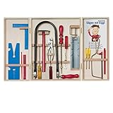 Pebaro 407 M407C Laubsaege im Holzkasten, 36 cm x 29,5 cm x 6