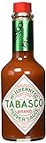 Tabasco Pepper Sauce - 350 ml / 0,35 Liter Glasflasche - original - 100% natürliche Zutaten - scharfe Chili-S