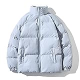 Übergangsjacke Damen Baumwolljacke Winter Jacke Leichte Bequem Fleecejacke Dickere Warm Wintermantel Winddicht Atmungsaktiv Langarmjacke Wintermäntel Mode Slim Daunenjacke Puffermantel Funktionjack