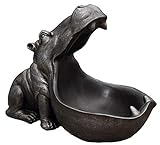 Nilpferd-Statue, Kunstharz, Nilpferd-Figur, Skulptur, Tischdekoration, Kleinteile, Behälter, Schlüsselbonb