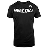 Venum Herren Muay Thai VT T-Shirts, Schwarz/Weiß, S