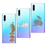 Oihxse Case ersatz für Huawei Y7 2019 Hülle Silikon Ultra Dünne Durchsichtige Transparent Schlanke Tasche Kristall TPU Bumper Soft Handyhülle für Huawei Y6 2019-Insgesamt sind DREI (2A,Y6 2019)