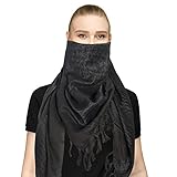 Chalier Shemagh Arabischer Military Palästinenser Tuch Schal für Damen Schal Halstuch 100% Baumwolle Tactical Desert Schal Damen MEHRWEG