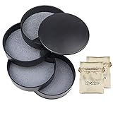 ZesNice SchmuckkäStchen, Schmuckaufbewahrung Schmuckschatulle Jewelry Box Schmuck Kästchen Aufbewahrung Weihnachten Geburtstag Geschenke für Frauen 4 Ebenen und 2 Schmucktaschen, Schw