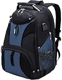 KeKour Rucksack Herren Schulrucksack Jungen Teenager für 17,3 Zoll Laptop Rucksack für Uni Reisen Freizeit Job mit Laptopfach & Anti Diebstahl Tasche Multifunktion Business Großer Rucksack S