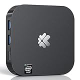 Mini-PC, Intel Atom Z8350, 2 GB RAM + 32 GB ROM, Windows 10 Pro, 4K HD-Grafik, 2,4 G/5 G Dual WiFi/Bluetooth 4.2/USB 3.0 Lüfterloser Mini-Computer Desktop