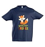 wolga-kreativ T-Shirt großer Bruder dunkelblau Fuchs (106-116 cm)…