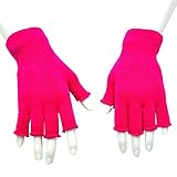 Damen Fingerlose Handschuhe Winter Armstulpen Handschuhe Pulswärmer Strick Kurzer Gestrickte Halb Fingerlose Fäustlinge Fingerlose Handschuhe Gestrickte für Winter Winter Halb Finger Gestrick