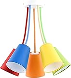 Bunte Deckenlampe Kinderzimmer flexibel verstellbare Arme 5-flammig stylisch BANTA Kinder Leuchte Deck